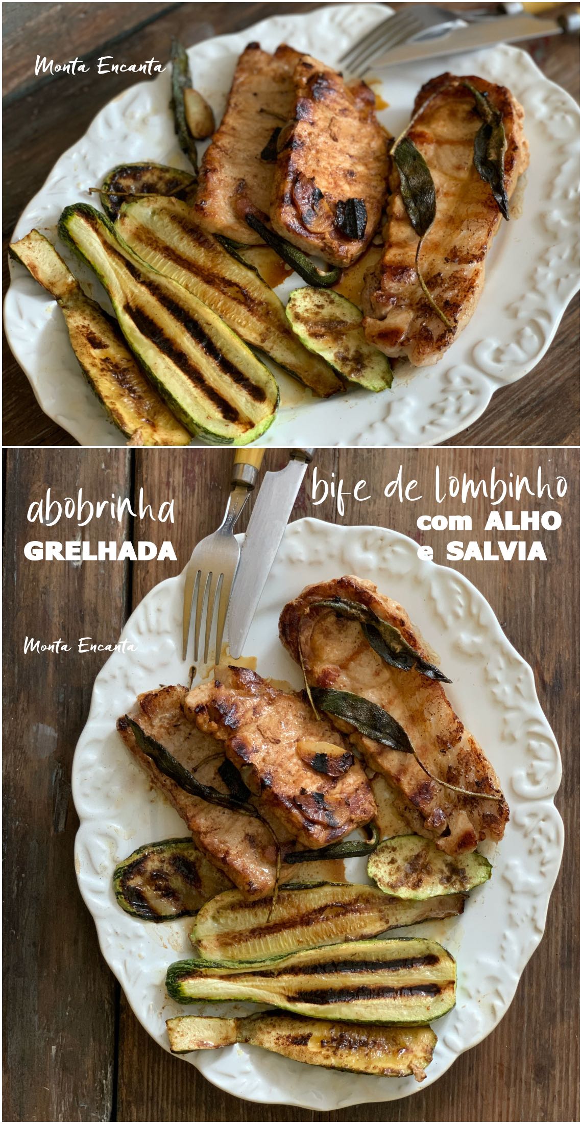 bife de lombinho com salvia