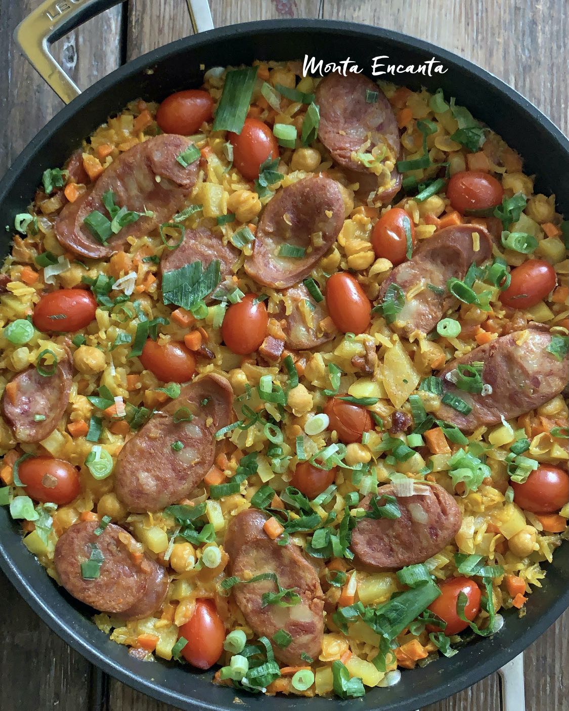 arroz com grão de bico