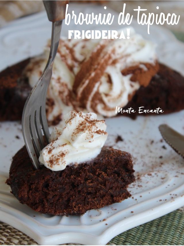 Brownie de Tapioca na Frigideira