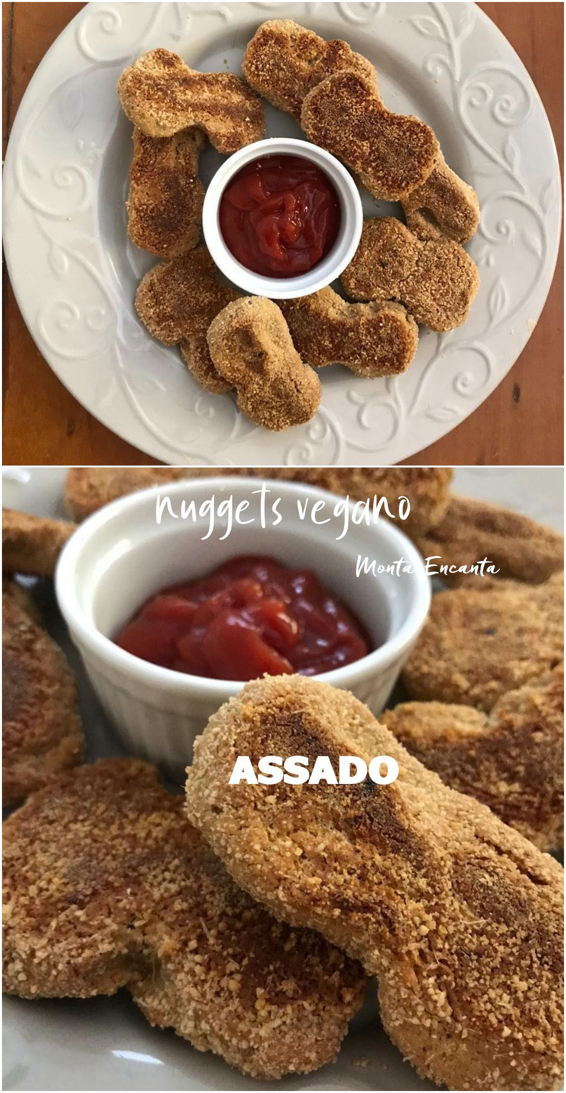 nuggets vegano assado