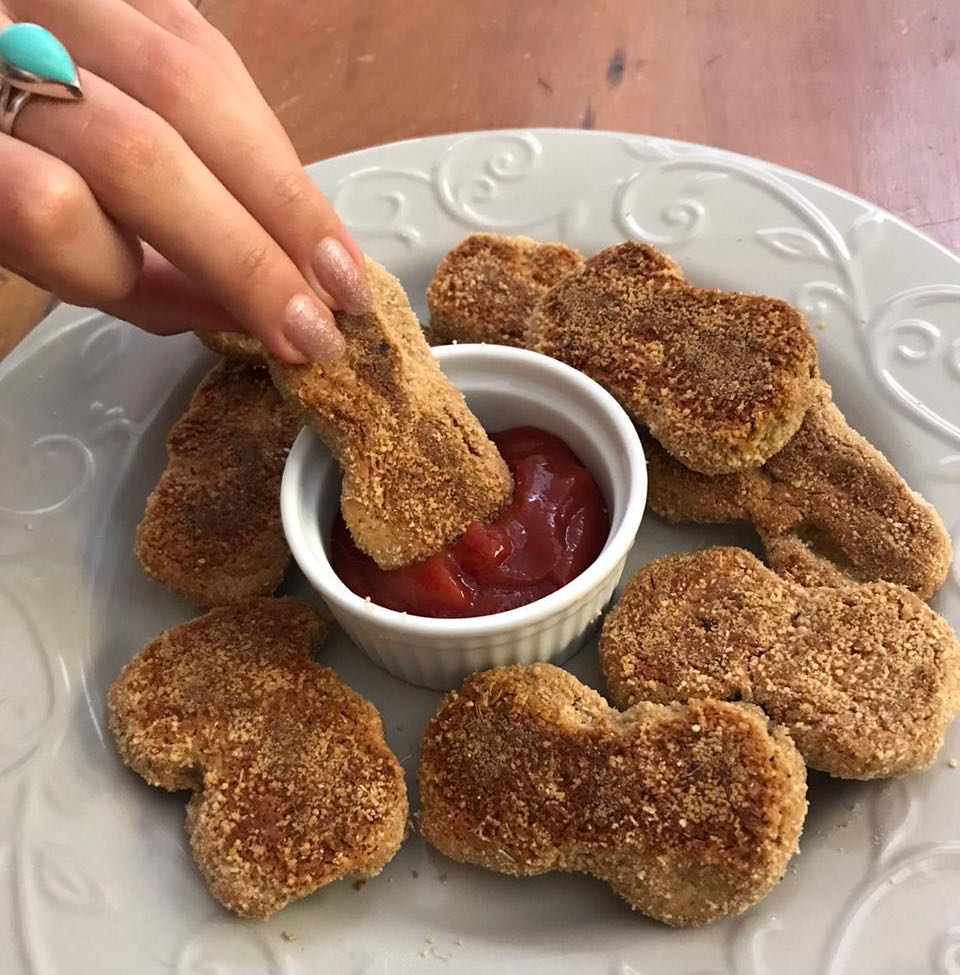 nuggets vegano assado