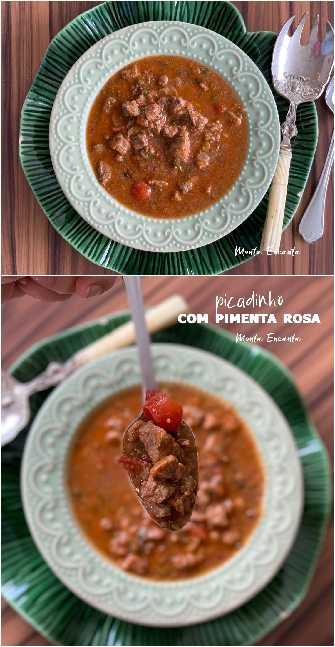 picadinho com pimenta rosa