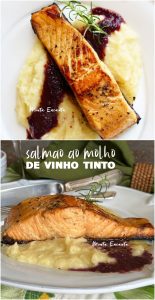 salmão ao molho de vinho