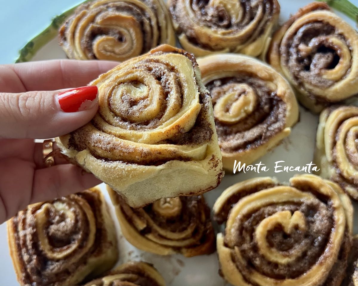 CINNAMON ROLL, Rolinho de Canela, Pão Doce