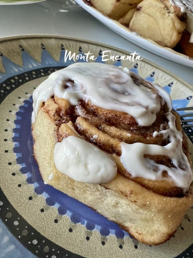 Cinnamon rolls, massa de batedeira