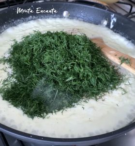 molho branco com dill