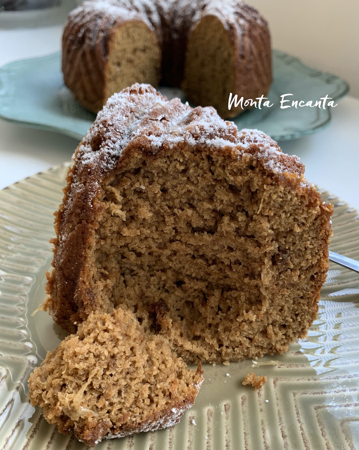 Bolo de aveia com laranja 