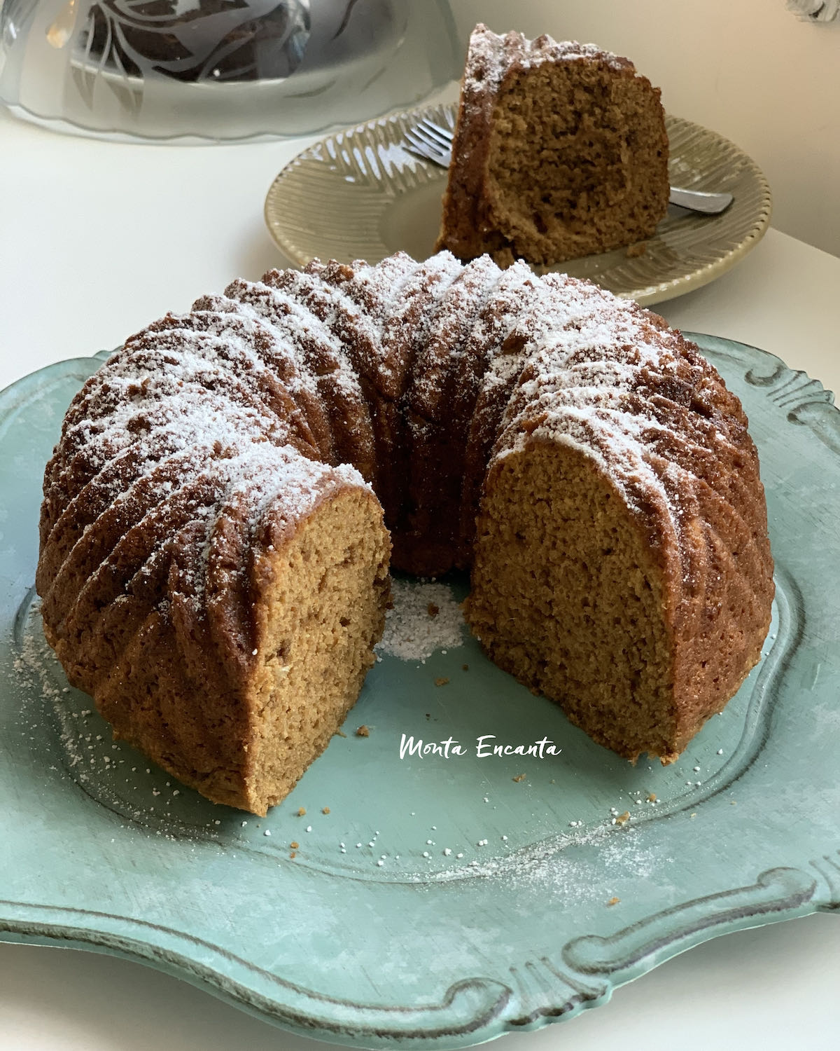 Bolo de aveia com laranja 