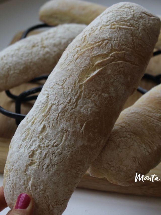 Pão Caseiro Simples Ciabatta