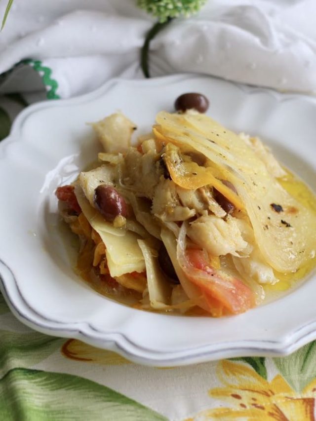 Bacalhau Português em Camadas