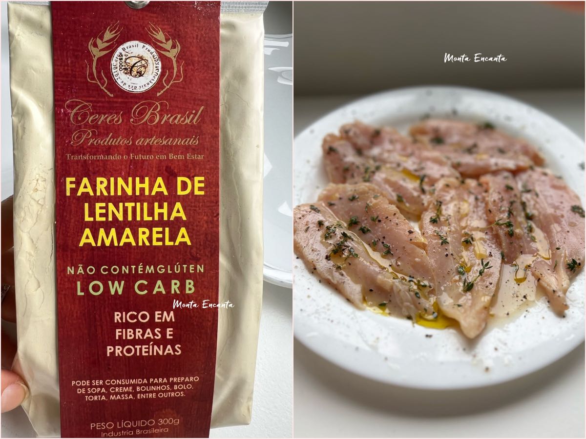 sassami de frango empanado e low carb