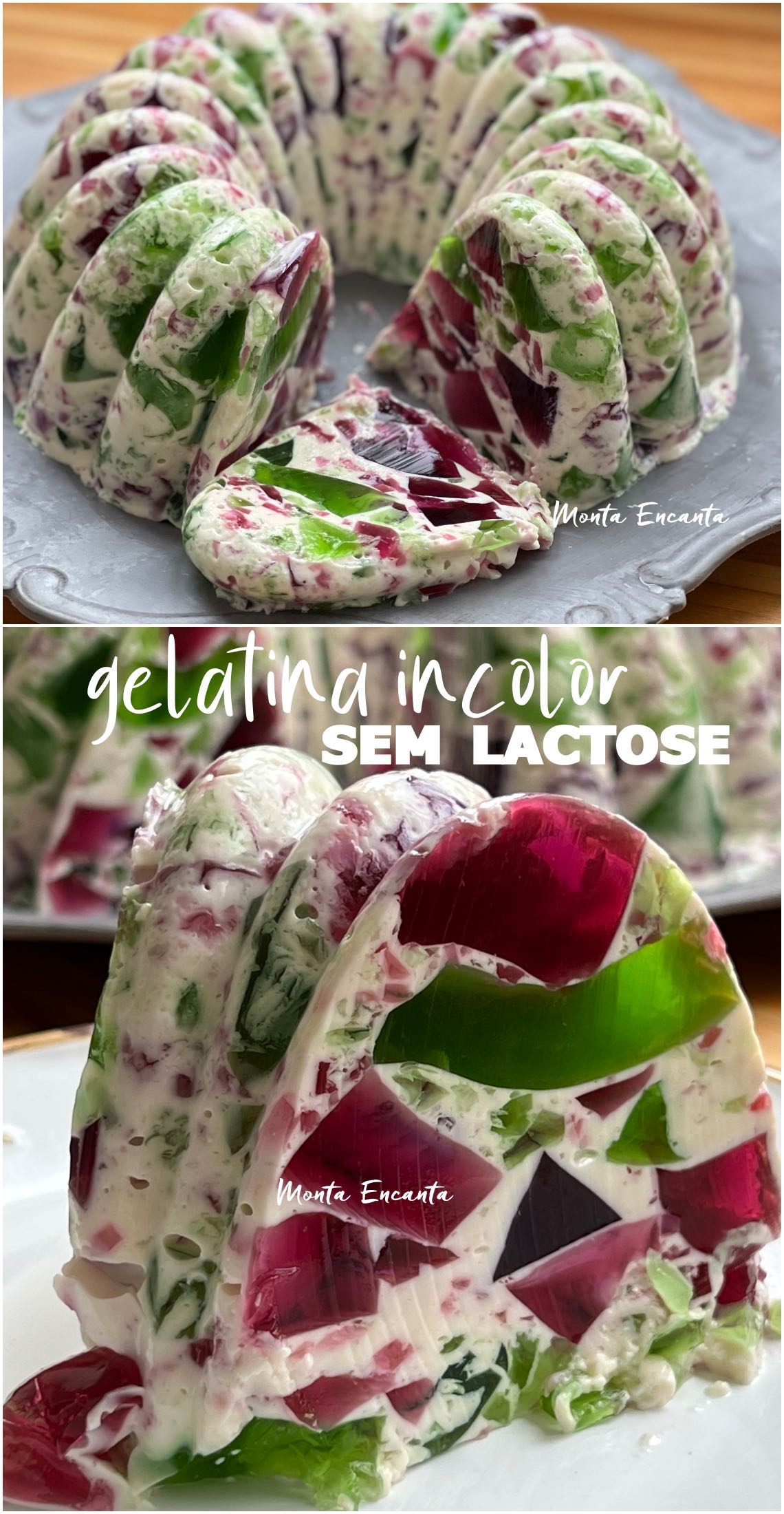 gelatina incolor sem lactose