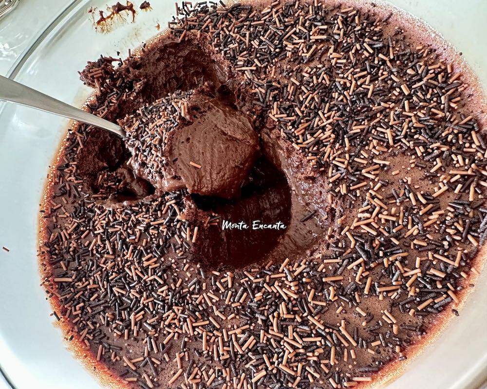 Mousse de Marshmallow com chocolate mousse de marshmallow