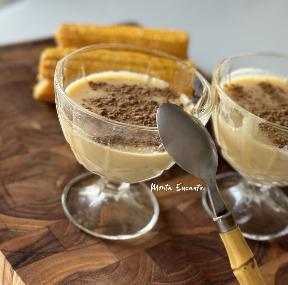 Arroz doce de pamonha com leite condensado