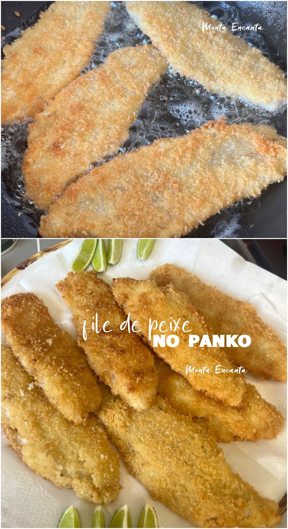 file de peixe no panko