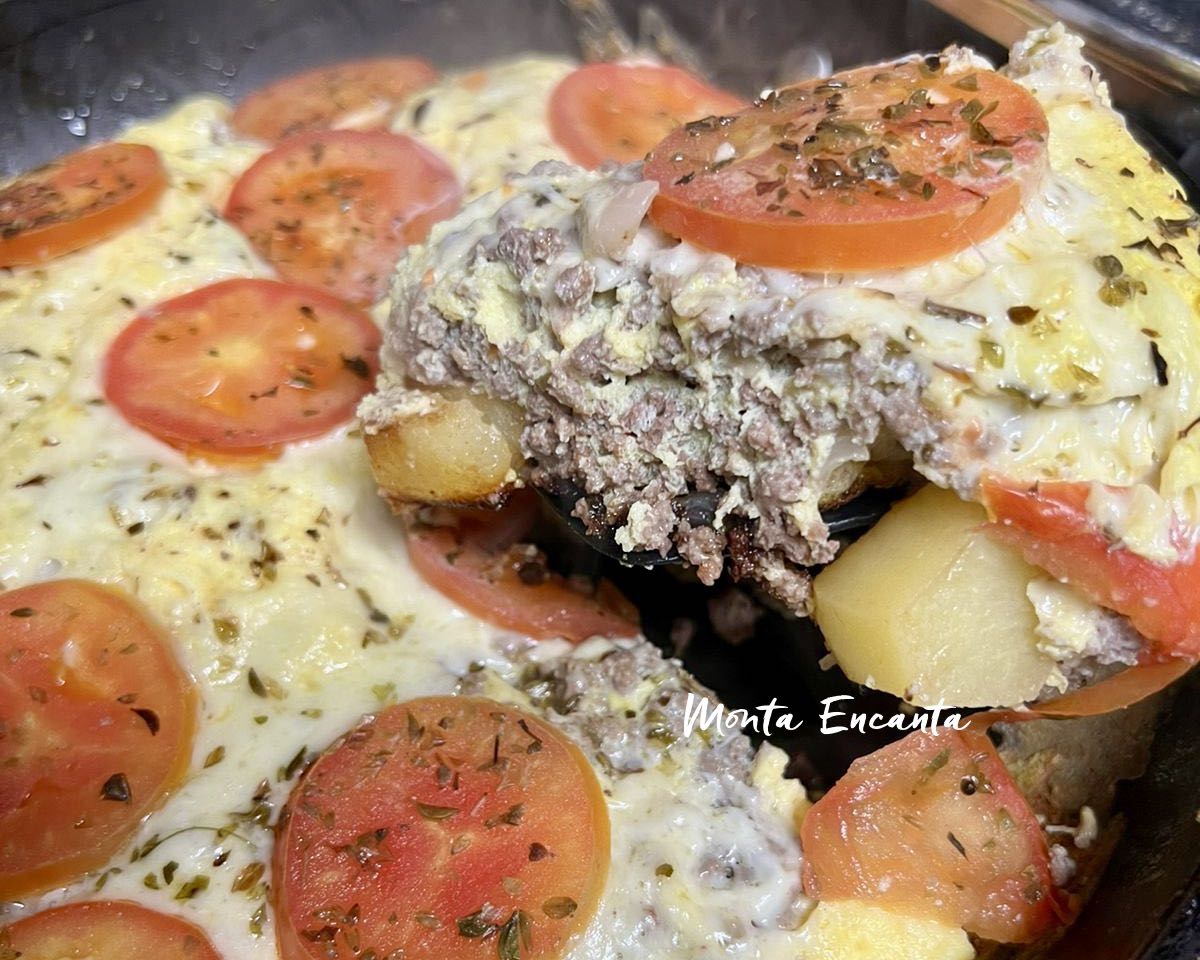 omelete de carne