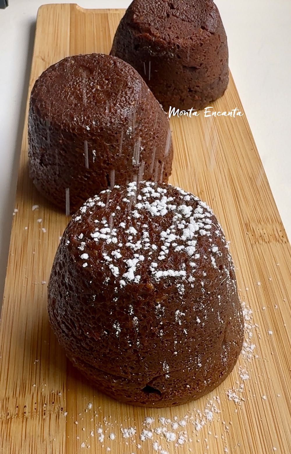 petit gateau de chocolate