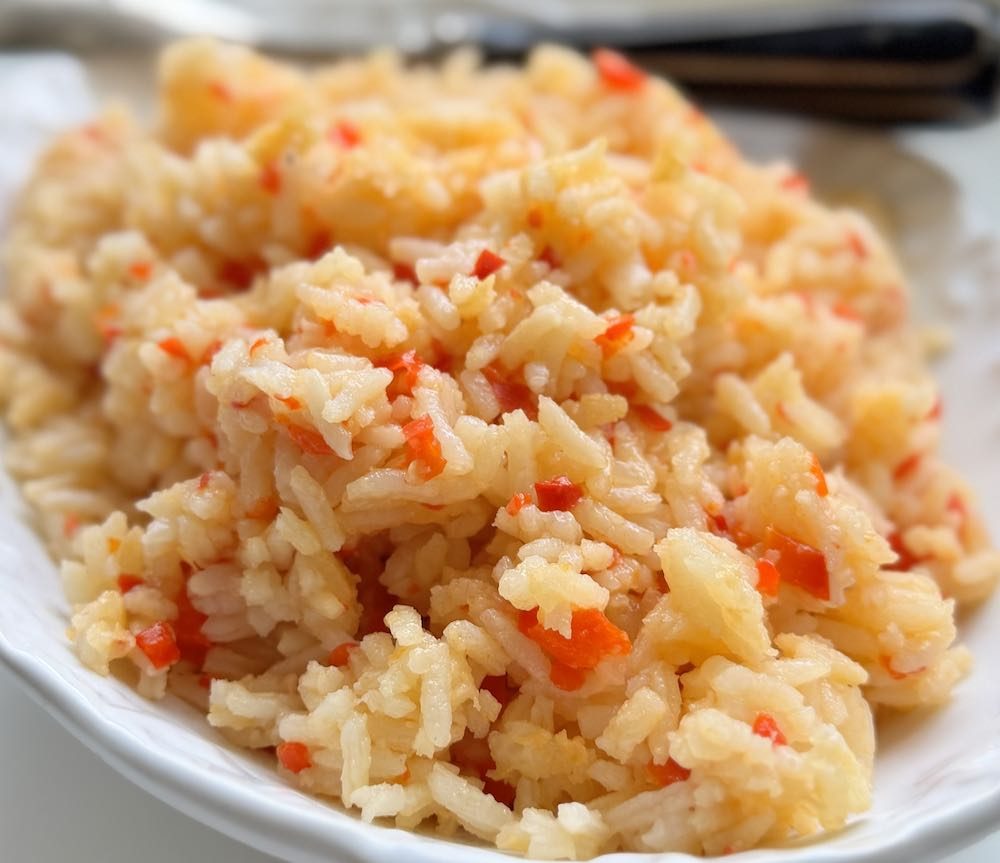 arroz com pimentão 